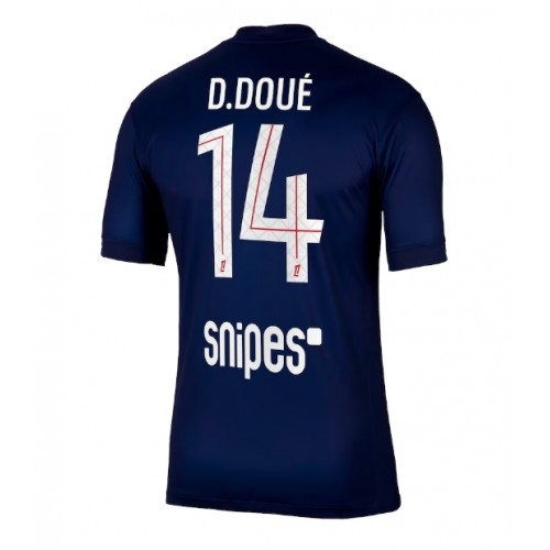 Paris Saint-Germain Desire Doue #14 Replica Home Stadium Shirt 2025-26 Short Sleeve Paris Saint-Germain Desire Doue #14 Replica Home Stadium Shirt 2025-26 Short Sleeve